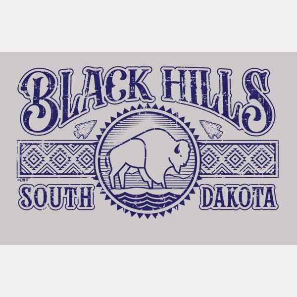 Black Hills Native Bison Graphic Design Thumbnail