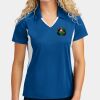 Ladies Side Blocked Micropique Sport Wick ® Polo Thumbnail