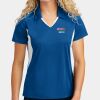 Ladies Side Blocked Micropique Sport Wick ® Polo Thumbnail